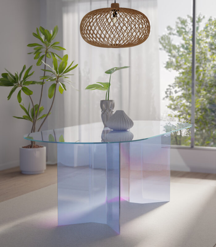 AI Image Glass Table